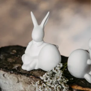 Osterdekoration Hase Ella - weiß
