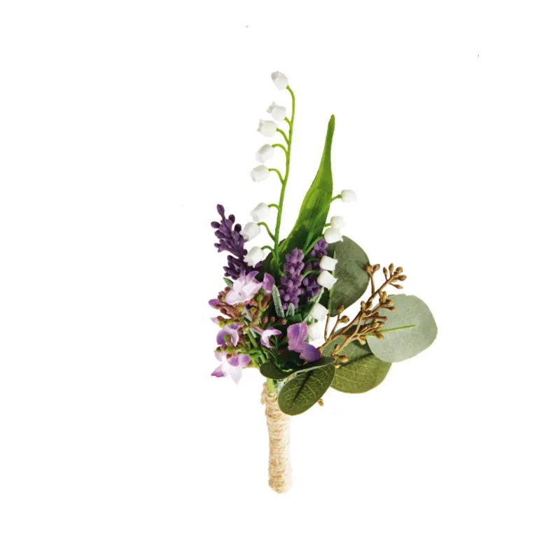 Boutonnière de Muguet et Eucalyptus