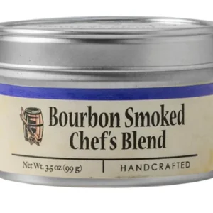 Bourbon Smoked Chef’s Blend von Bourbon Barrel Foods – edle Mischung aus Meersalz, Pfeffer & Paprika mit rauchiger Note. Erhältlich bei American Heritage.