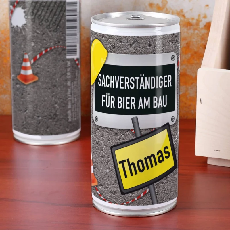 Bierdose - Sachverständiger für Bier am Bau -