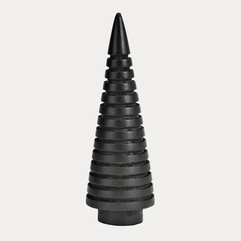 Weihnachtsbaum aus Holz - schwarz