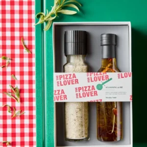 Gift box, Pizza lover - Salt parmesan & basil + spicy oil, 310|25 g|cl