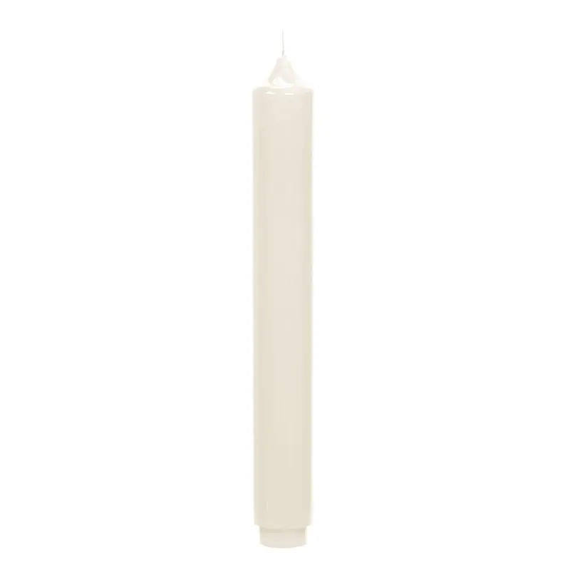 CANDLE gelackte Stabkerze creme
