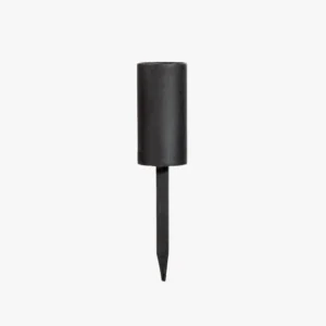 KURA candle cup w/spike - black finish