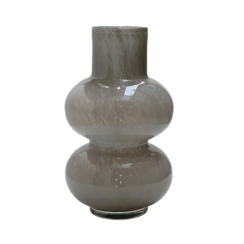 Vase The World Elite Glasvase Grau – Handgefertigte Design Vase 35 cm