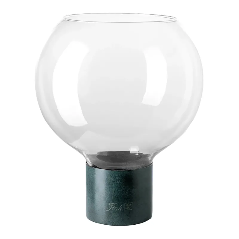 PEGO Windlicht mit Glas blau-grün
