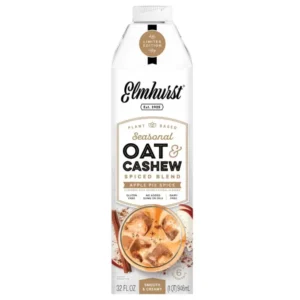 Hafer-Cashew-Milch mit feinem Apple Pie Gewürz ☆ 100 % pflanzlich, vegan und laktosefrei ☆ Non-GMO, glutenfrei & OU-koscher zertifiziert ☆ Jetzt bestellen!
