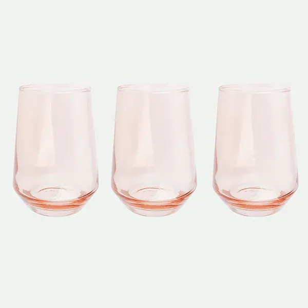 Pack 3 Vasos 6,6X5,2X11,6Cm 370Ml Ro.