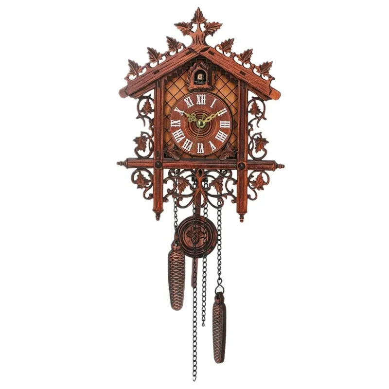Vintage Kuckucksuhr Wanduhr aus Holz
