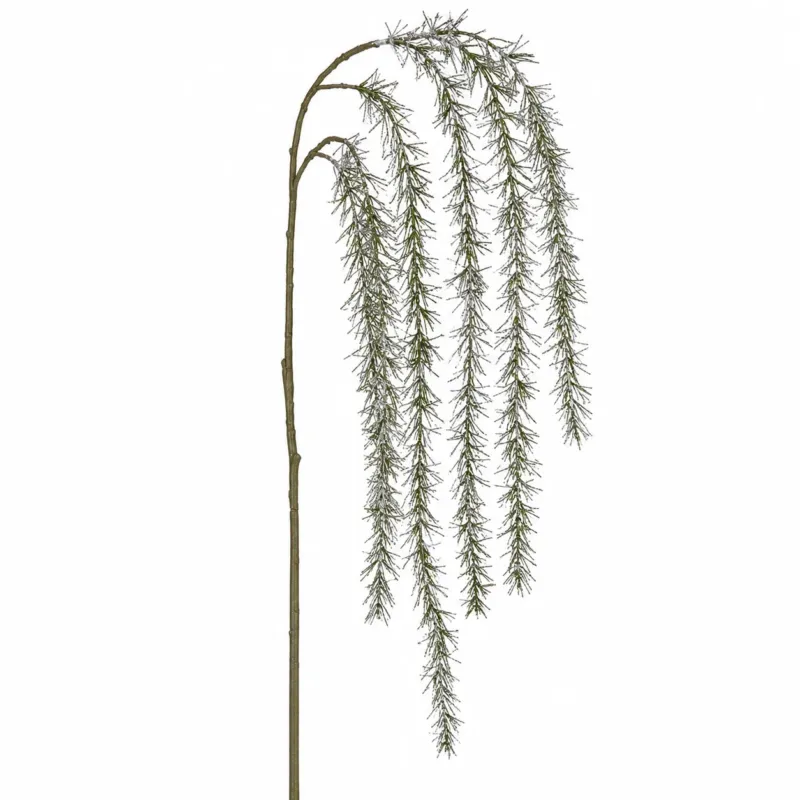 Branche de Pin Pailletée Tombante