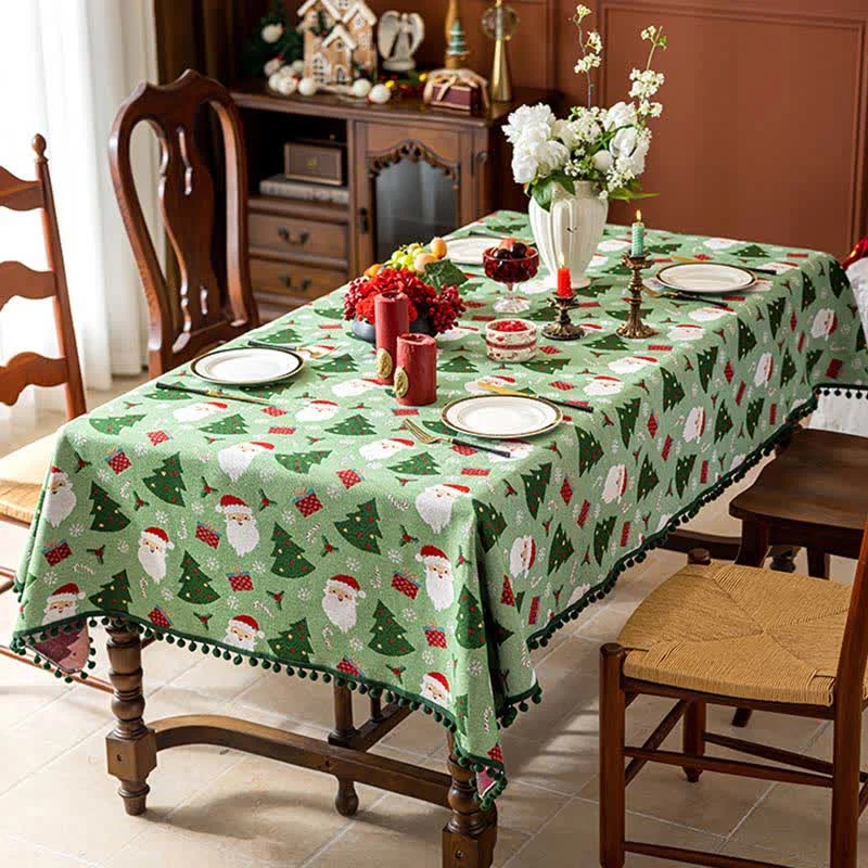 SANTAFEAST – Tree Gift Tablecloth for Elegant Festive Tables