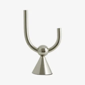 CORFU candle holder - chrome finish