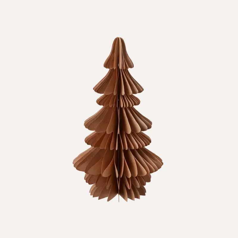 Weihnachtsbaum aus Papier - braun