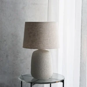 Bordlampe inkl. lampeskærm, HDTana, Råhvid