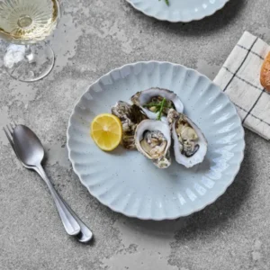 Middagstallerken, HDScallop, Lyseblå