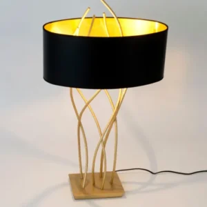 Tischlampe Elba Oval mit Schirm 45x26cm (1)