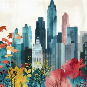 New York City Watercolor Digital Painting (1)