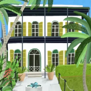 Ernest Hemingways Home, Key West Hemingway, Florida by Artist Carla Daly