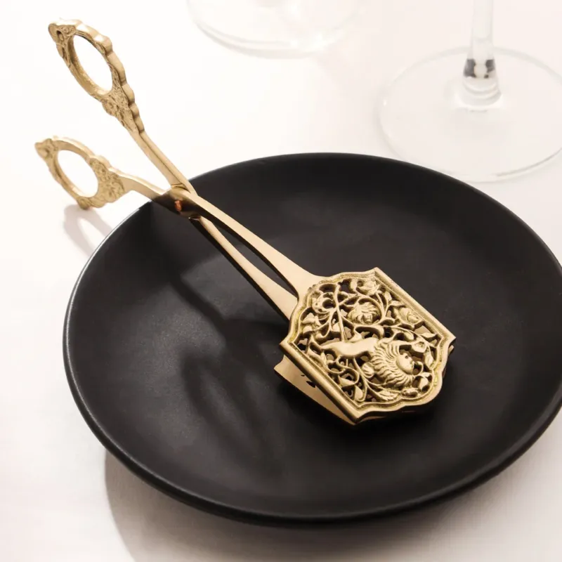 Brass Pastry/Sandwich Tong (8 Inch)