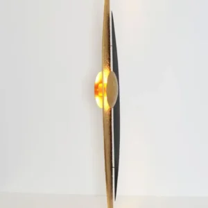 LED-Stehlampe La Presa 4-flammig dimmbar mit Blende, Holländer-Leuchte aus Eisen mit gehämmerter Oberfläche