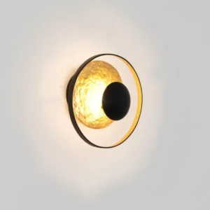 LED-Wandlampe Satellite Mini Rund Ø 19cm Gold (1)