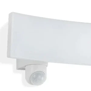 Breiter LED Fluter mit Bewegungssensor für Außen weiß 2600 Lm IP44
