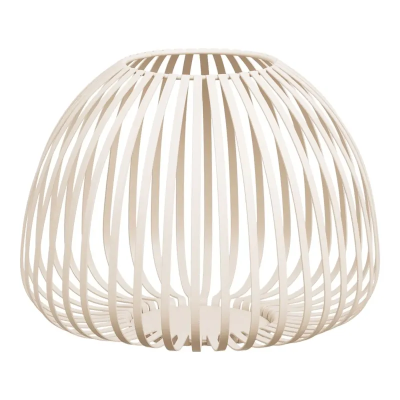 Stoense Laterne Beige Ø25x20 cm – Moderne Metall Laterne & Windlicht für stilvolle Wohnraum-Dekoration