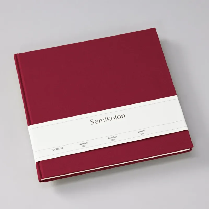 Semikolon Gästebuch Classic Slim, 25x23 cm, 100 Seiten