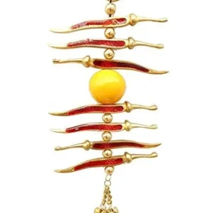 Nimbu Mirchi Nazar Battu Wall Hanging for Living Room Decor