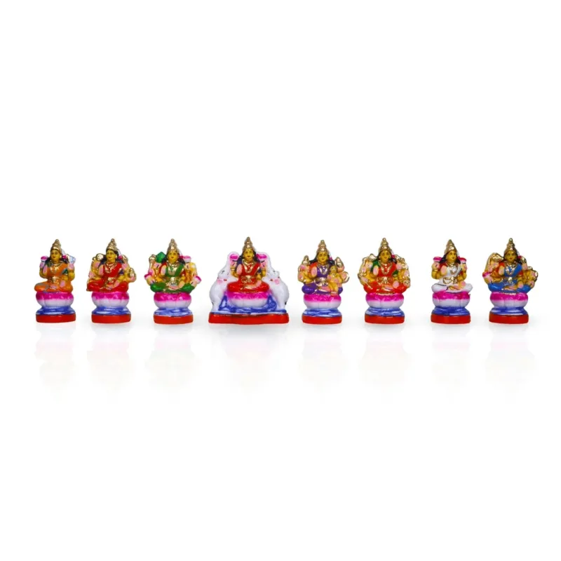 Ashta Lakshmi Clay Dolls 6 Inches
