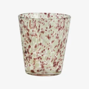 TEPIN drinking glass - clear/brown/green