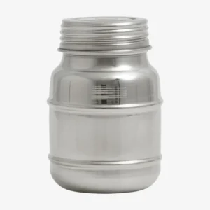 CANI can w/lid, high, S - stainless steel