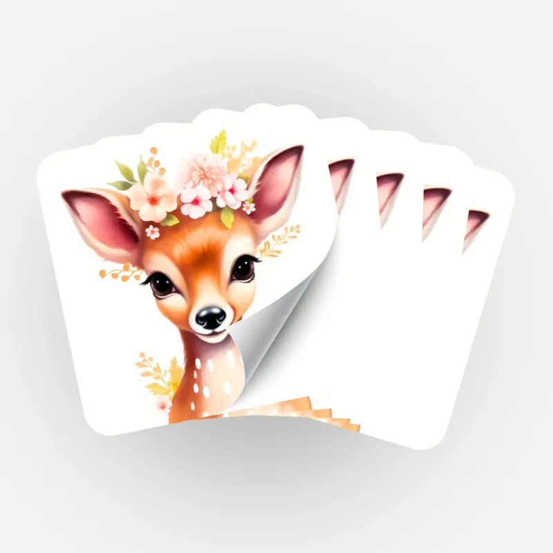 5er-Set Bambi Sticker zur Organisation von Diamond Painting Zubehör und Malen nach Zahlen Sets