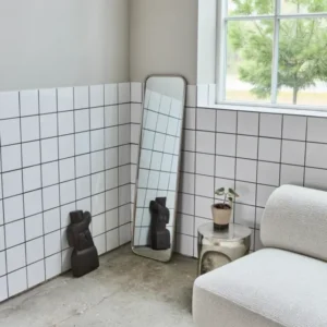 Vægspejl, HDMirror, Børstet sølvfinish