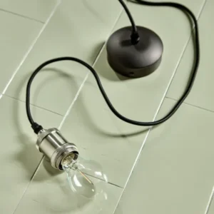 E27 Socket, HDFly, Silver finish