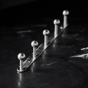 Knagerække, HDBall, Silver finish