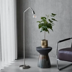Gulvlampe, HDStand, Brushed silver finish