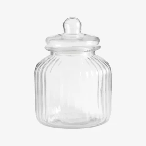 BYROM glass storage w. lid - clear