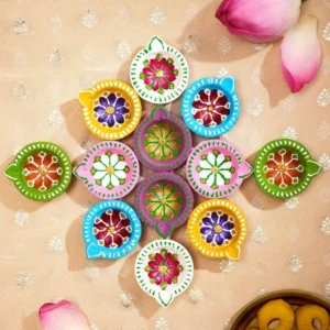 Diwali Clay Diyas 2 Inches 12 Pcs