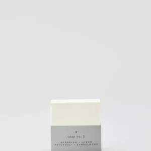 Soap no. 5 | GERANIUM, LEMON, PATCHOULI, SANDELWOOD