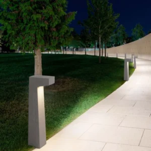 Aran LED Außenwegeleuchte 3000K Grau IP65 für moderne Garten- und Terrassenbeleuchtung