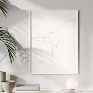 Beson Tischleuchte H 18cm Grau, Weiß - moderne LED Tischlampe für Büro, Schlafzimmer und Wohnraum