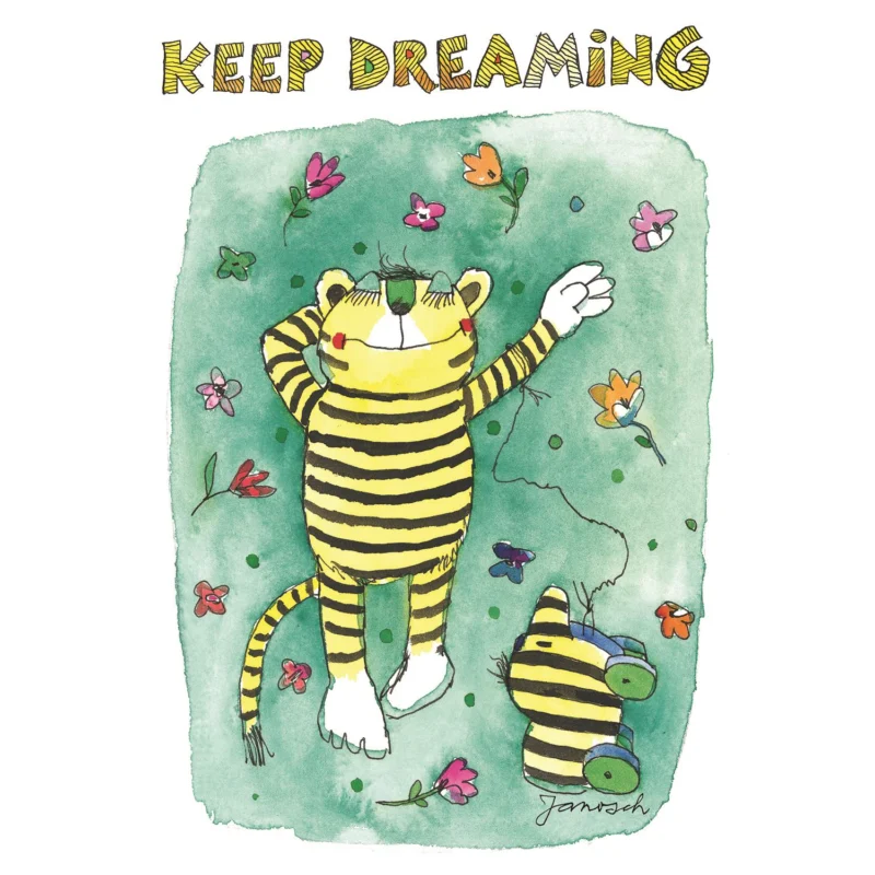 Janosch Leinwandbild - Keep dreaming Tiger