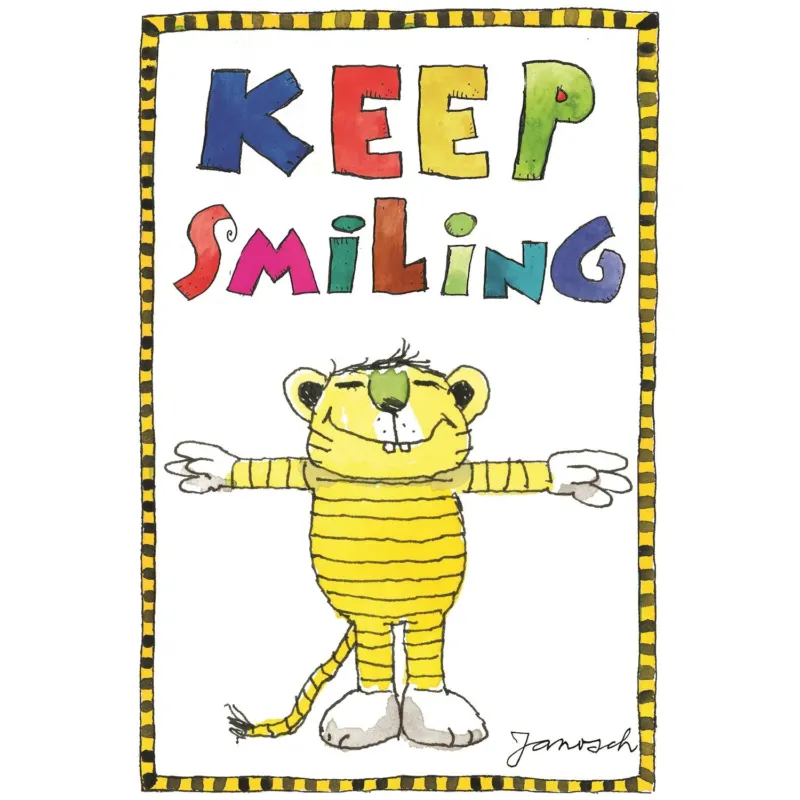 Janosch Leinwandbild - Keep smiling Tiger