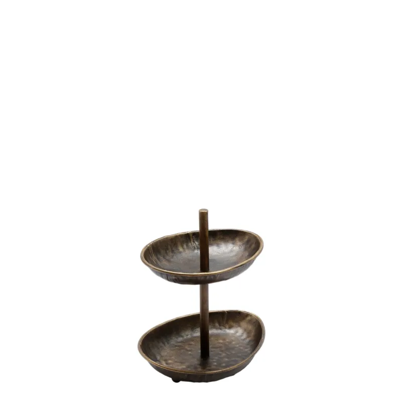 Plateau à étages en métal Elma 19.5 cm
