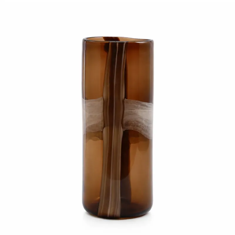 Vase en verre soufflé Linéa 40 cm