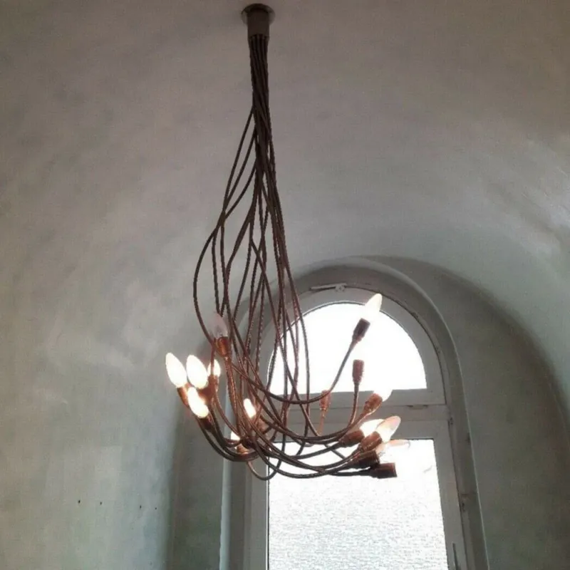 Catellani & Smith Turciù 21 LED Hängeleuchte Flex 160cm mit flexiblen Armen und warmem Licht