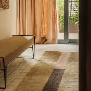 Wool Runner Rug Chroma Dusty Pink