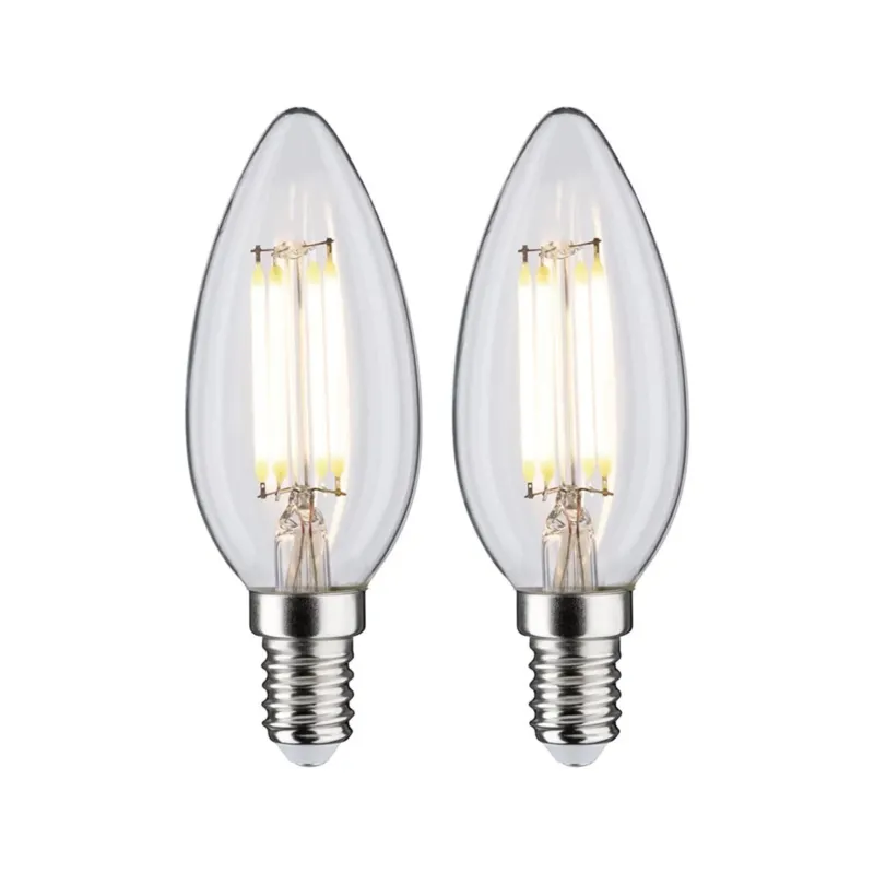 E14 4,8W LED Kerze 2er Bündel 4000K Filament Matt, energieeffiziente Kerzenlampen im 2er Set
