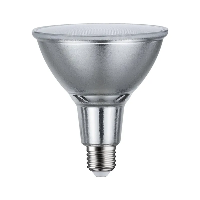 E27 13,8W LED Reflektor Dimmbar 3000K Silber, silberner Reflektor für gerichtetes warmweißes Licht